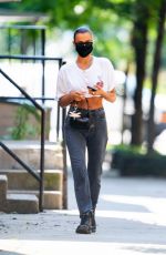 IRINA SHAYK Out and About in New York 07/25/2020