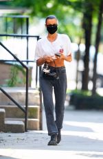 IRINA SHAYK Out and About in New York 07/25/2020