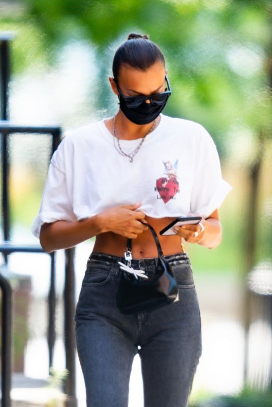 IRINA SHAYK Out and About in New York 07/25/2020
