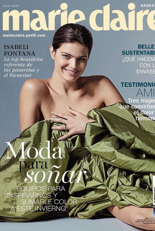 ISABELI FONTANA on the Cover of Marie Claire Magazine, Argentina July 2020