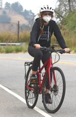 ISLA FISHER Out Riding Bike in Los Angeles 07/24/2020