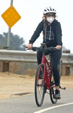 ISLA FISHER Out Riding Bike in Los Angeles 07/24/2020