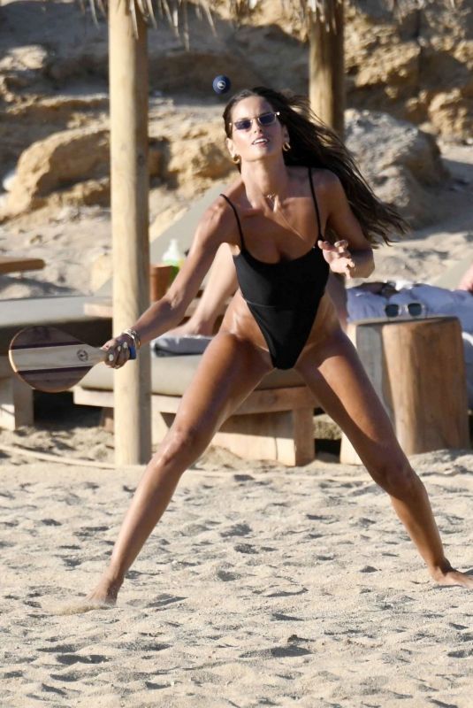 IZBEL GOULART in Swimsuit at a Beach in Greece 07/18/2020