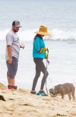 JACKIE and ADAM SANDLER Out on the Beach in Malibu 06/30/2020