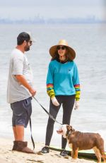 JACKIE and ADAM SANDLER Out on the Beach in Malibu 06/30/2020