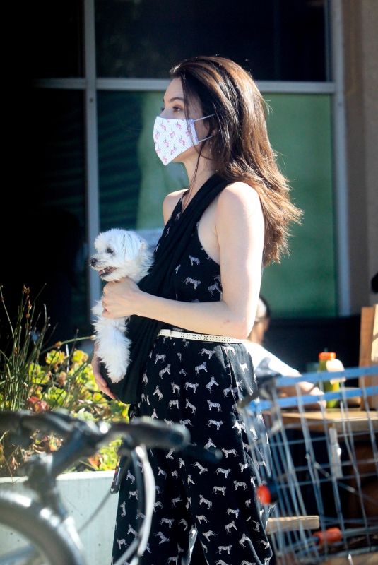 JAIME MURRAY Out with Her Dog in Hollywood 07/03/2020