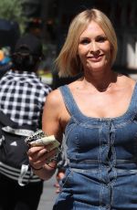 JENNI FALCONER in a Denim Dress Leaves Smooth Radio in London 07/17/2020