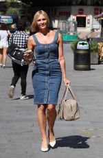 JENNI FALCONER in a Denim Dress Leaves Smooth Radio in London 07/17/2020