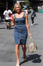 JENNI FALCONER in a Denim Dress Leaves Smooth Radio in London 07/17/2020