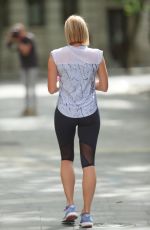 JENNI FALCONER in Leggings Arrives at Smooth Radio in London 07/07/2020