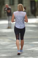 JENNI FALCONER in Leggings Arrives at Smooth Radio in London 07/07/2020