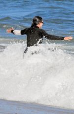 JENNIFER GARNER in a Wetsuit at a Beach in Malibu 07/13/2020