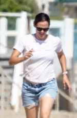 JENNIFER GARNER in Denim Shorts Out on the Beach in Malibu 07/12/2020