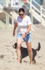 JENNIFER GARNER in Denim Shorts Out on the Beach in Malibu 07/12/2020