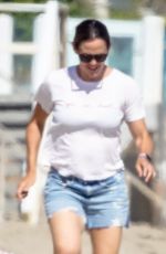 JENNIFER GARNER in Denim Shorts Out on the Beach in Malibu 07/12/2020