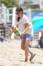 JENNIFER GARNER in Denim Shorts Out on the Beach in Malibu 07/12/2020