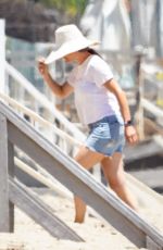 JENNIFER GARNER in Denim Shorts Out on the Beach in Malibu 07/12/2020