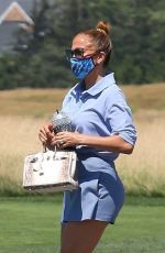 JENNIFER LOPEZ and Alex Rodriguez at Shinnecock Country Club in Southampton 07/27/2020