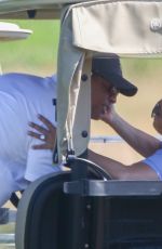 JENNIFER LOPEZ and Alex Rodriguez at Shinnecock Country Club in Southampton 07/27/2020
