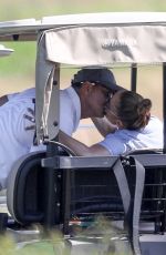 JENNIFER LOPEZ and Alex Rodriguez at Shinnecock Country Club in Southampton 07/27/2020