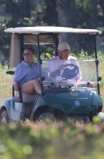 JENNIFER LOPEZ and Alex Rodriguez at Shinnecock Country Club in Southampton 07/27/2020