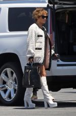 JENNIFER LOPEZ and Alex Rodriguez Boarding a Private Jet in Van Nuys 07/02/2020