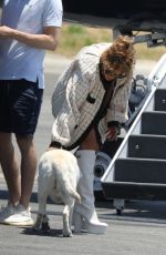 JENNIFER LOPEZ and Alex Rodriguez Boarding a Private Jet in Van Nuys 07/02/2020