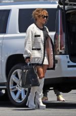 JENNIFER LOPEZ and Alex Rodriguez Boarding a Private Jet in Van Nuys 07/02/2020