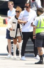 JENNIFER LOPEZ and Alex Rodriguez Boarding a Private Jet in Van Nuys 07/02/2020