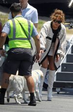 JENNIFER LOPEZ and Alex Rodriguez Boarding a Private Jet in Van Nuys 07/02/2020