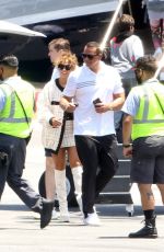 JENNIFER LOPEZ and Alex Rodriguez Boarding a Private Jet in Van Nuys 07/02/2020
