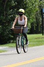 JENNIFER LOPEZ Out Riding a Bike in New York 07/23/2020