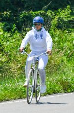 JENNIFER LOPEZ Out Riding a Bike in The Hamptons 07/08/2020