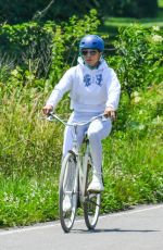 JENNIFER LOPEZ Out Riding a Bike in The Hamptons 07/08/2020
