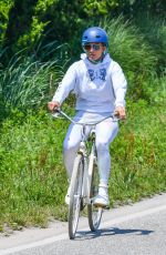 JENNIFER LOPEZ Out Riding a Bike in The Hamptons 07/08/2020