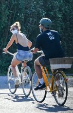 JENNIFER LOPEZ Out Riding a Bike ride in The Hamptons 07/05/2020