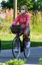 JENNIFER LOPEZ Out Riding a Bike ride in The Hamptons 07/05/2020