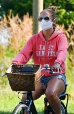 JENNIFER LOPEZ Out Riding a Bike ride in The Hamptons 07/05/2020