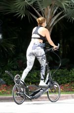 JENNIFER LOPEZ Out Riding ElliptiGo Bike in Miami 07/12/2020