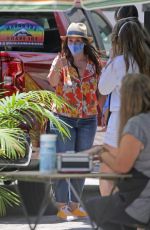JENNIFER LOVE HEWITT at Ice Party in Her Front Yard in Pacific Palisades 07/21/2020