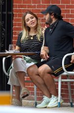 JENNY MOLLEN and Jason Biggs at a Cafe in New York 07/21/2020