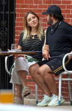 JENNY MOLLEN and Jason Biggs at a Cafe in New York 07/21/2020