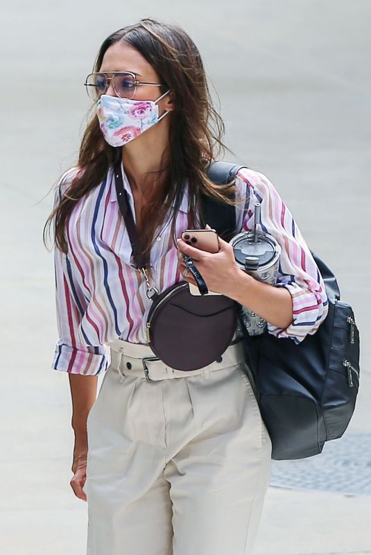 JESSICA ALBA Heading to Honest Company in Los Angeles 07/28/2020