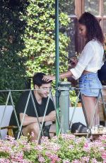 JOAN SMALLS in Denim Shorts in Portofino 07/23/2020