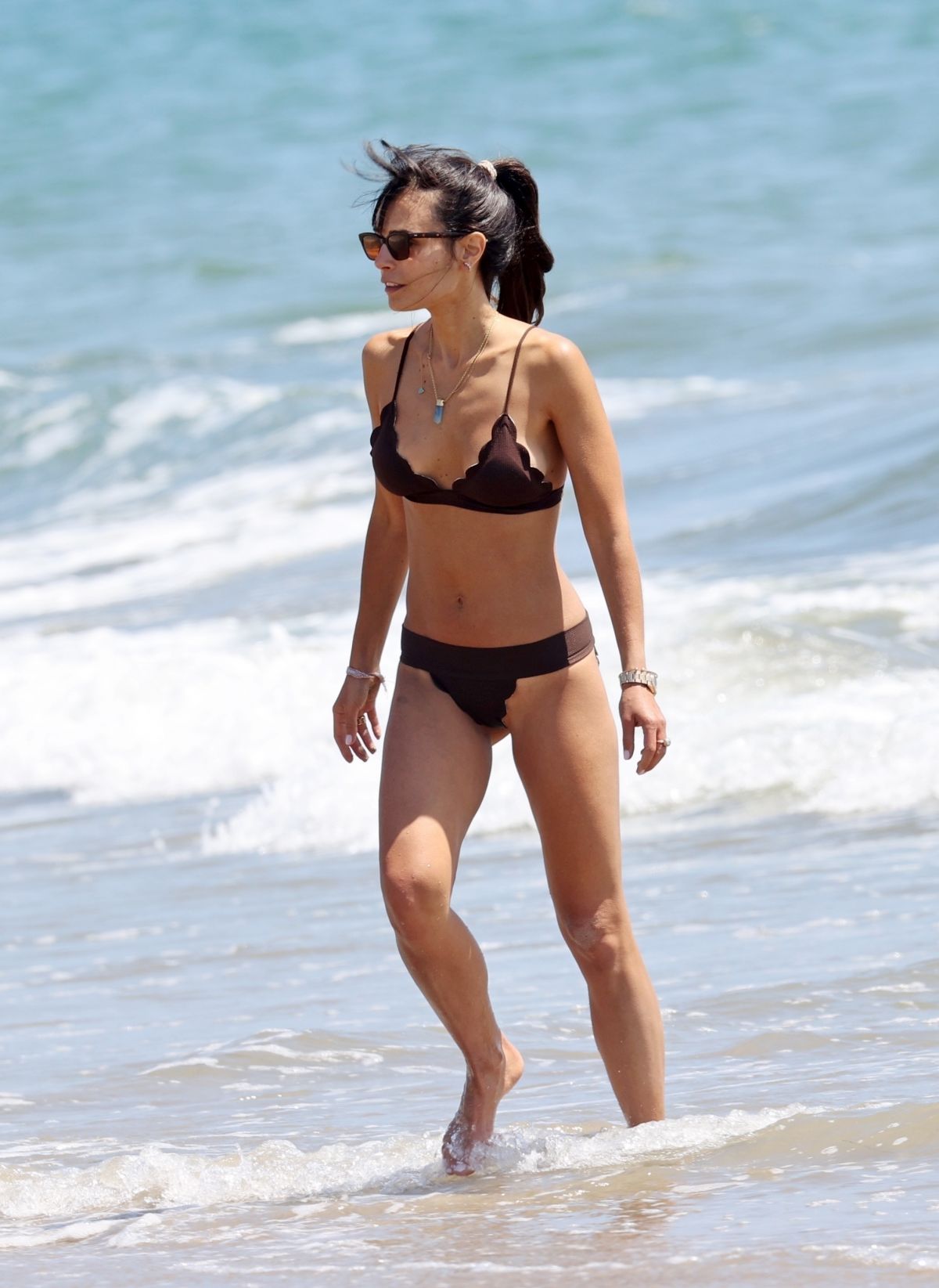 JORDANA BREWSTER in Bikini at a Beach in Santa Monica 07/25/2020.