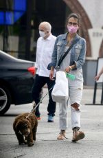 JORDANA BREWSTER Out with Her Dog in Brentwood 06/30/2020