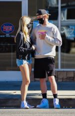 JOSIE CANSECO in Denim Shorts and Jake Paul Out in Los Angeles 07/16/2020