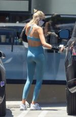 KAIA GERBER in Tights Out with Her Dog in West Hollywood 07/07/2020
