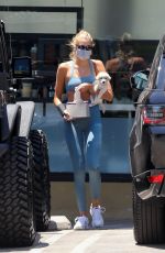 KAIA GERBER in Tights Out with Her Dog in West Hollywood 07/07/2020