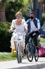 KARLIE KLOSS and Joshua Kushner Out Riding Bikes in Santa Monica 07/18/2020